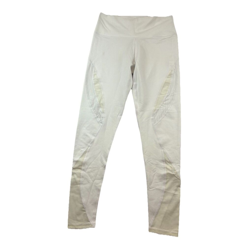 Aerie Chill Play Move Hi Rise Legging Womens M White Cream Vented NWT